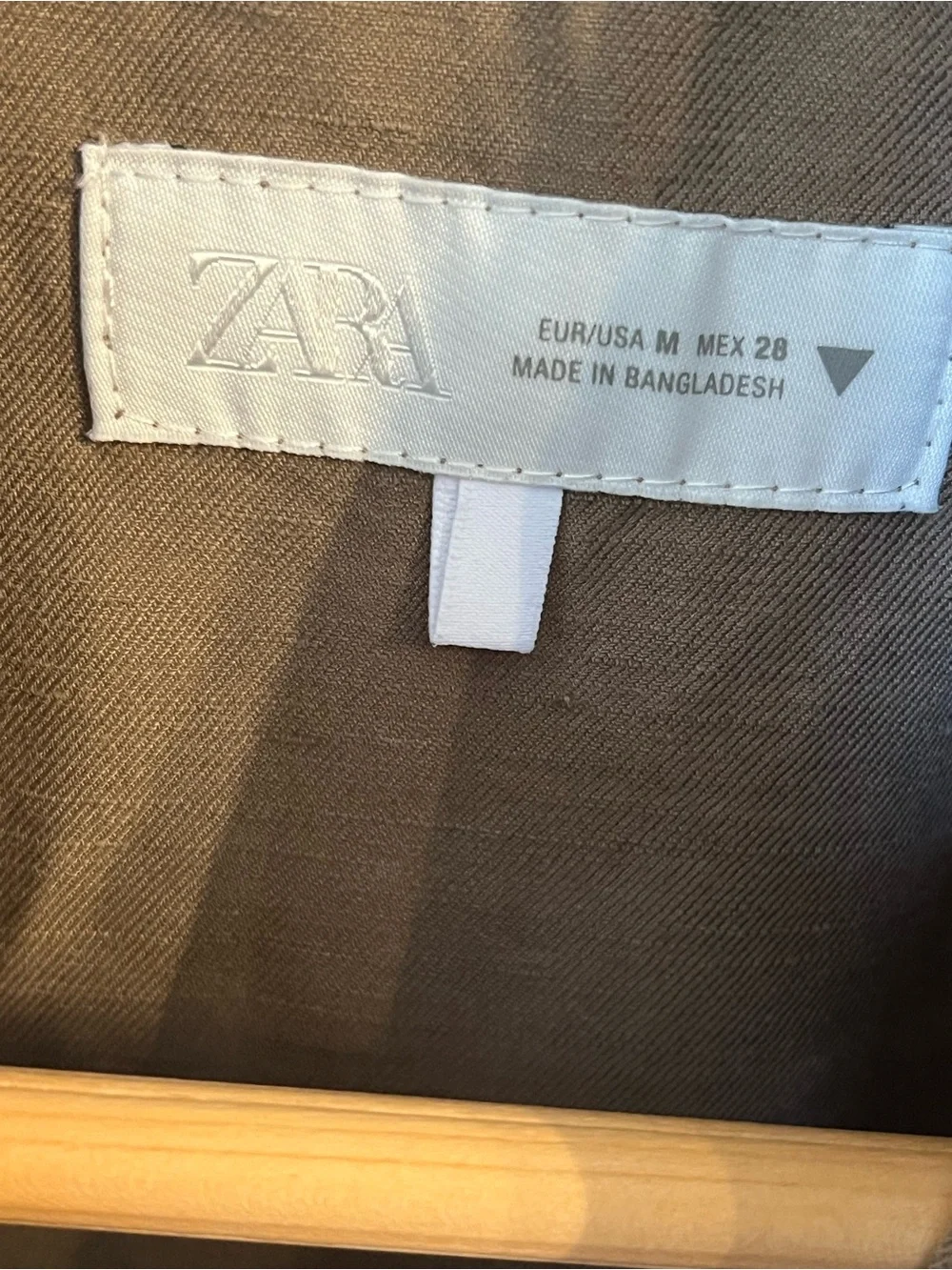 Zara Tan Safari Cargo Buttoned Mini Dress. Waist Drawstring. - Picture 7 of 12